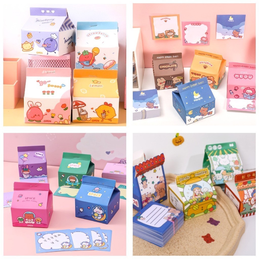 

HFM Notepad Memo Space Fruit Animal Bunny Bear