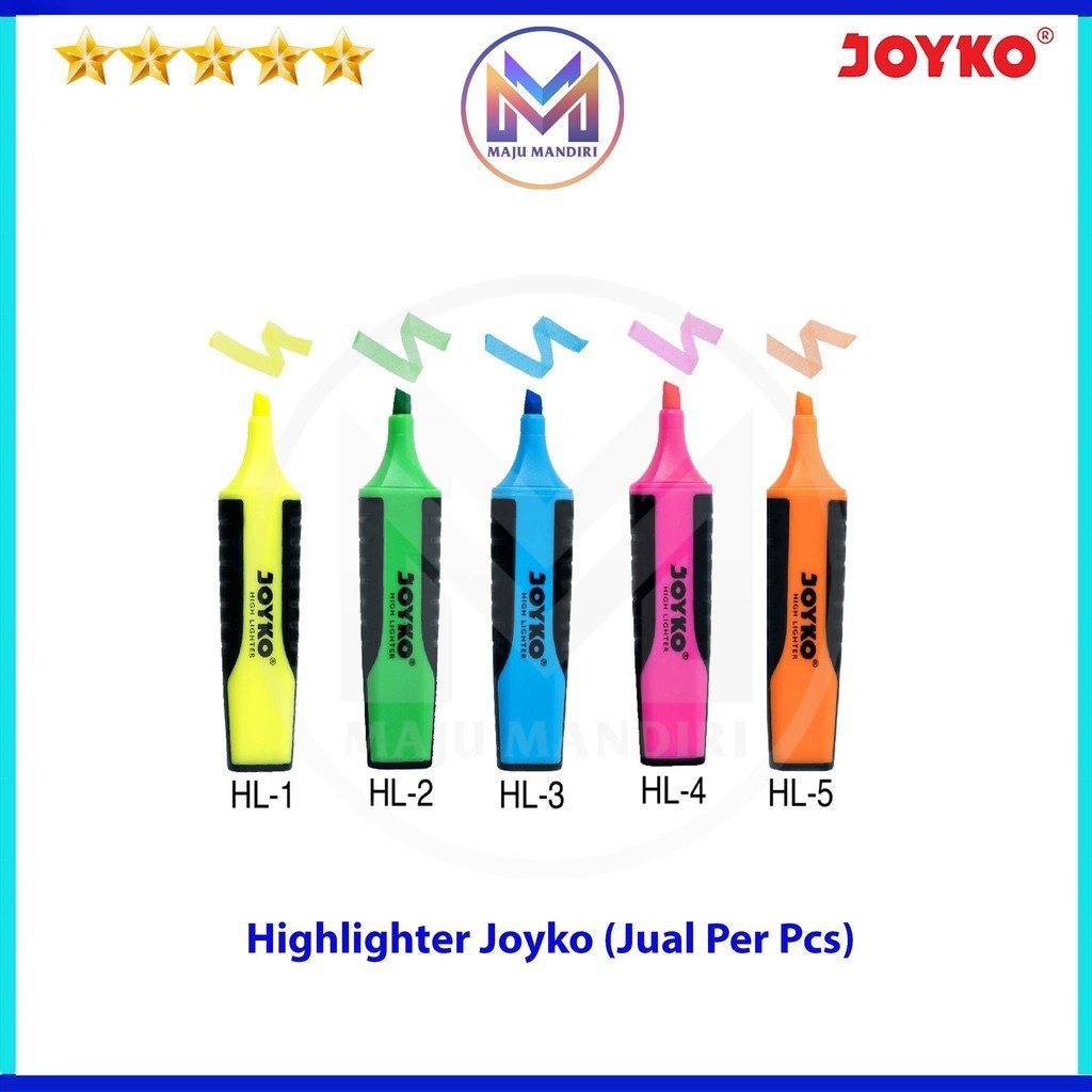 

Highlighter Joyko HL-1 / 5 Warna / Penanda Tulisan Berwarna