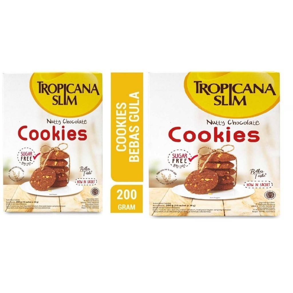 

Tropicana slim cookies nutty chocolate 200grm