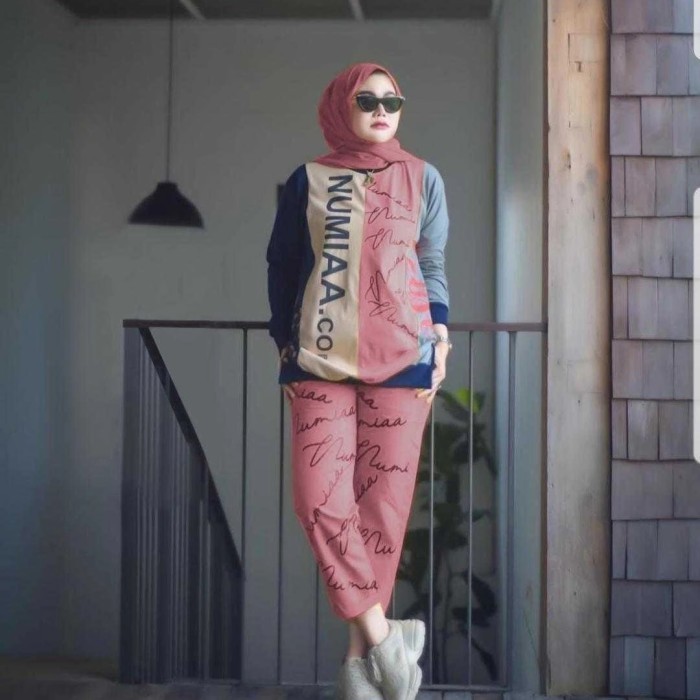 Setelan numia dusty baju olahraga jumbo murah senam bike murah co ktf -Agr