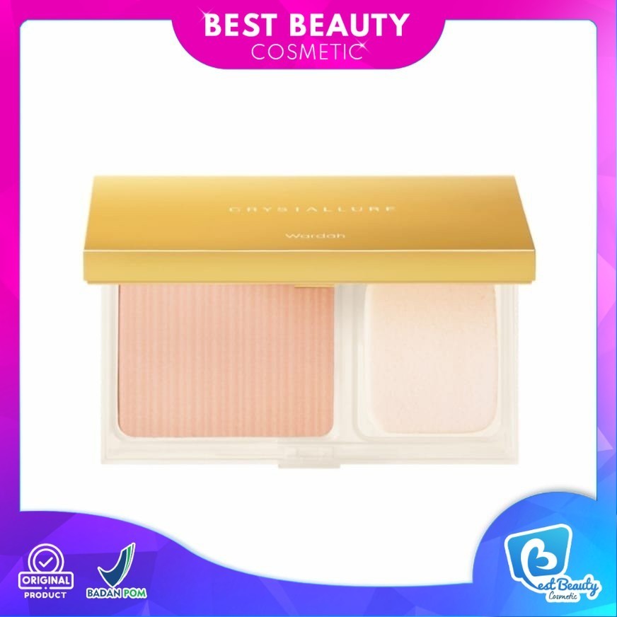 Wardah Crystallure Precious Luminizing Silk Powder Foundation 12gr - Bedak Padat - Powder Foundation