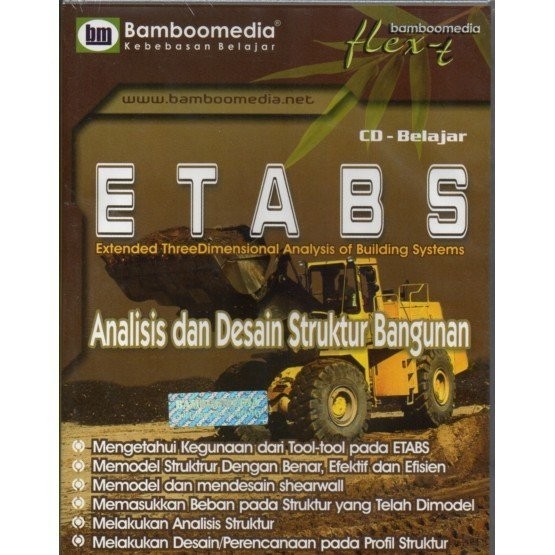 paket cd dvd tutorial BELAJAR ETABS CIVIL SOFTWARE