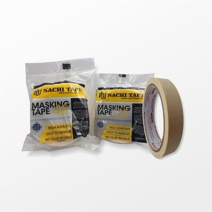 

[FLASH SALE] Masking Tape 24 mm Nachi Isolasi Kertas 24mm solasi Murah meriah
