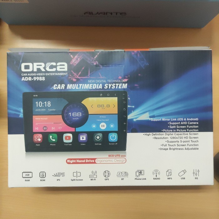 HEAD UNIT ANDROID ORCA ECO LITE 10 INCH / HEAD UNIT ANDROID 10 INCH ORCA ECO LITE 2/32 / HEAD UNIT A