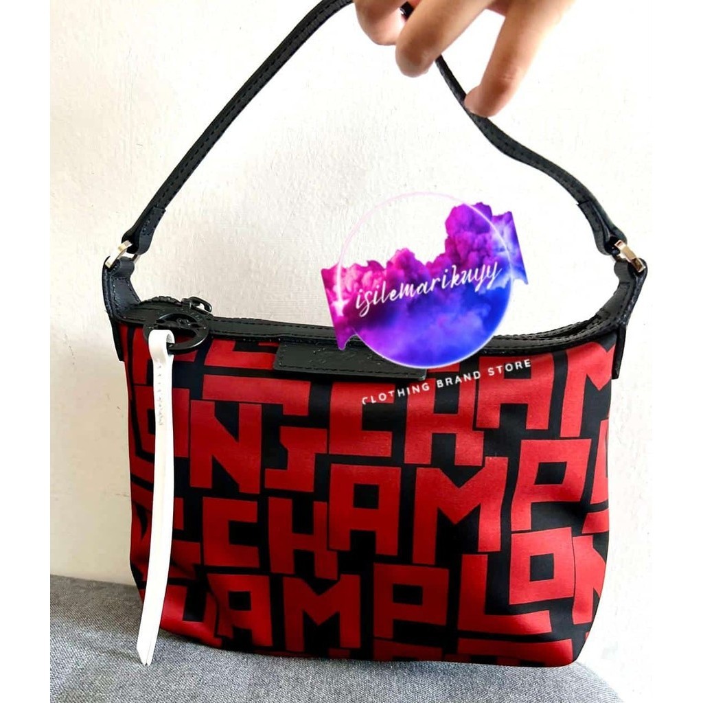 New Longchamp Le Pliage Mini Bag Red Original