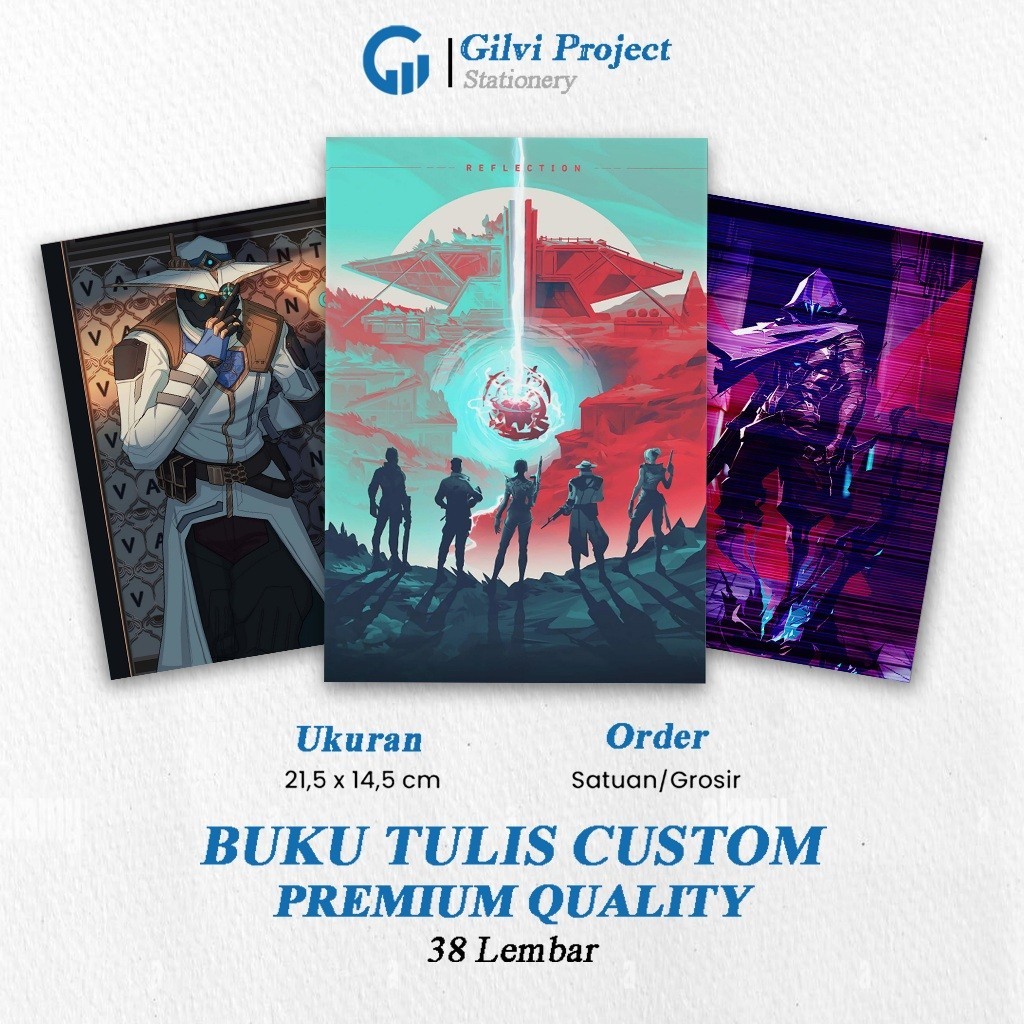 

Buku Tulis Valorant [B] / Buku Tulis Sekolah / Buku Tulis Catatan Notes Agenda Planner Jurnal Notebook Anime