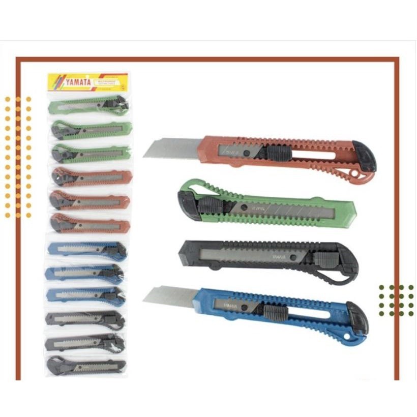 

[Tokome23] COD NEW NA Cutter Besar / Kuter Ukuran Besar / Pisau Cutter/ Pisau Cutter Besar Transparan Alat Potong Kertas Super Tajam plastik