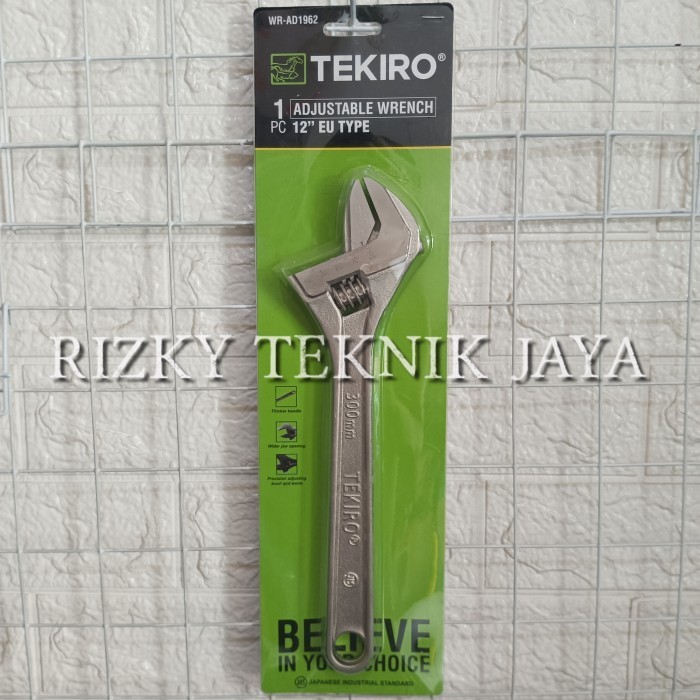 TEKIRO KUNCI INGGRIS 12 INCH KUNCI INGGRIS TEKIRO ADJUSTABLE WRENCH