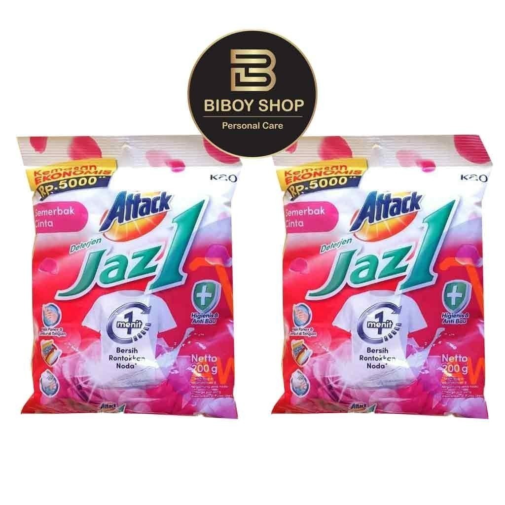 DETERJEN ATTACK JAZ1 ECER RP 5000 200 GRAM- DETERGEN BUBUK JAZ 1  ECER 5000 - biboy shop
