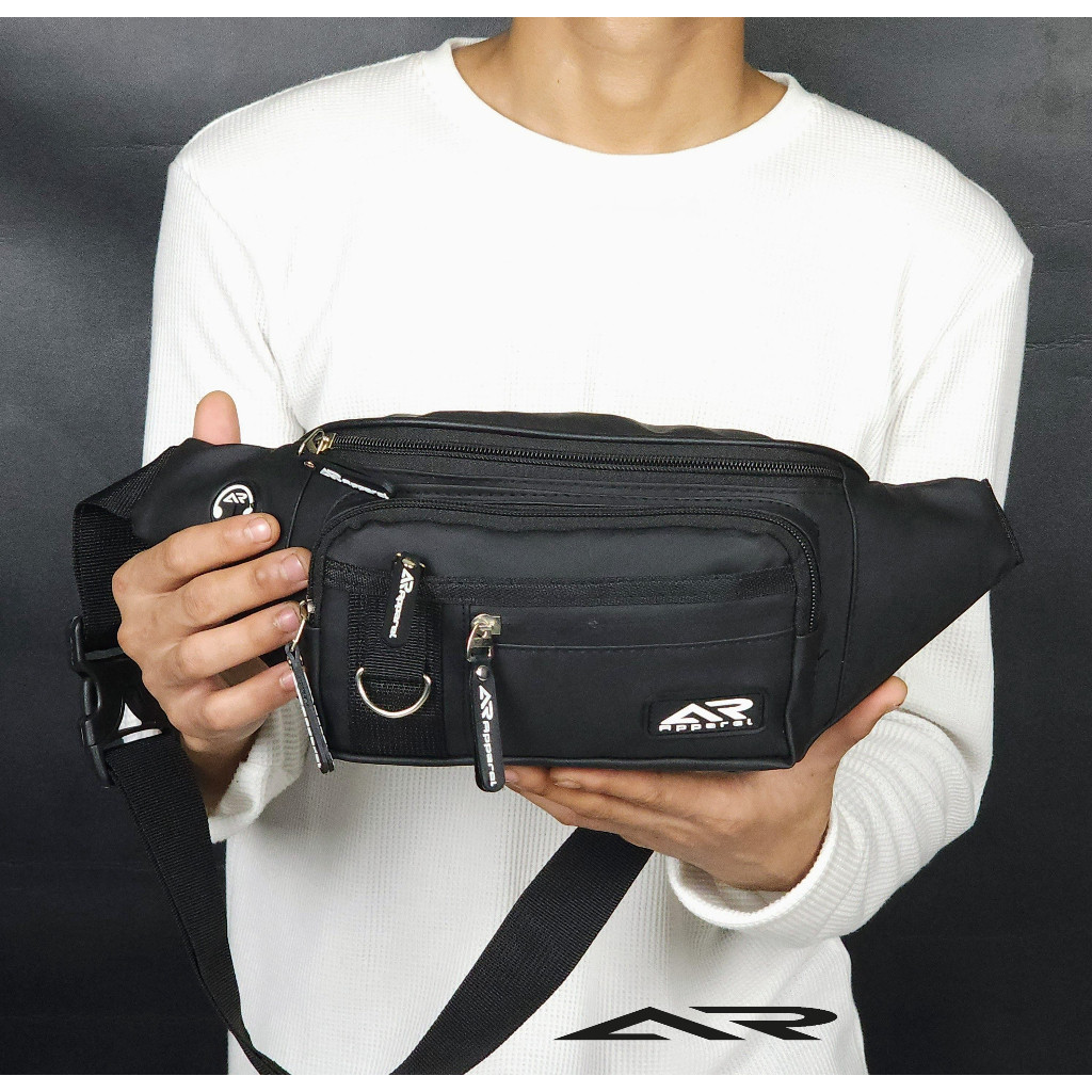 Waistbag Pria OOTD Hangout Model Korea Keren Shoulder Bag Kekinian Hadiah Spesial Cool Style Modis E