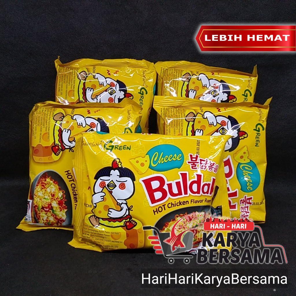 

SAMYANG GREEN BULDAK HOT CHICKEN FLAVOR RAMEN CHEESE PACK 5' X 140GR