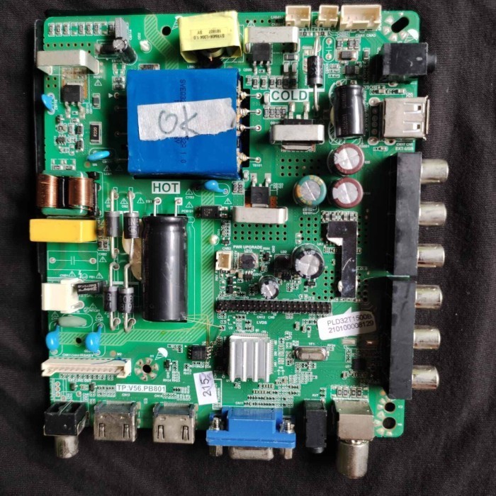 MB mainboard motherboard mesin tv LED Polytron PLD 32T1550 - PLD32T1550 - 32D1500B - PLD32D1500B