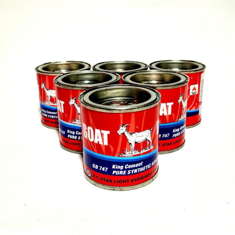

[ HAPPY GUBUK ] Lem kambing / Goat brand /Lem kuning kaleng kecil 100gr