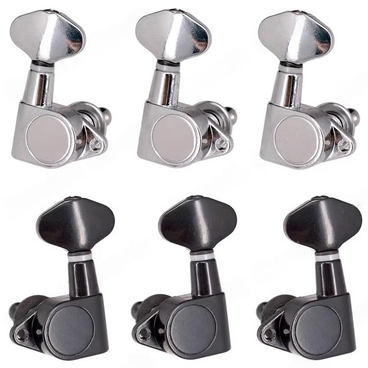 Kno Senar Gitar Suara Asli Sudut Kanan Tertutup Penuh Kayu, Kno Senar Gitar Listrik Dipinggang Senar