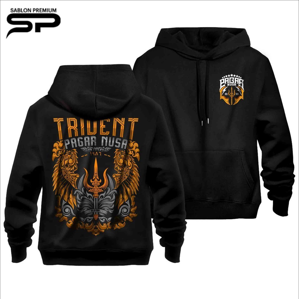 Exluisve Jaket Hoodie PAGAR NUSA TRIDENT 1986 Terbaru - Kaos Pagar Nusa Distro Trisula Keren