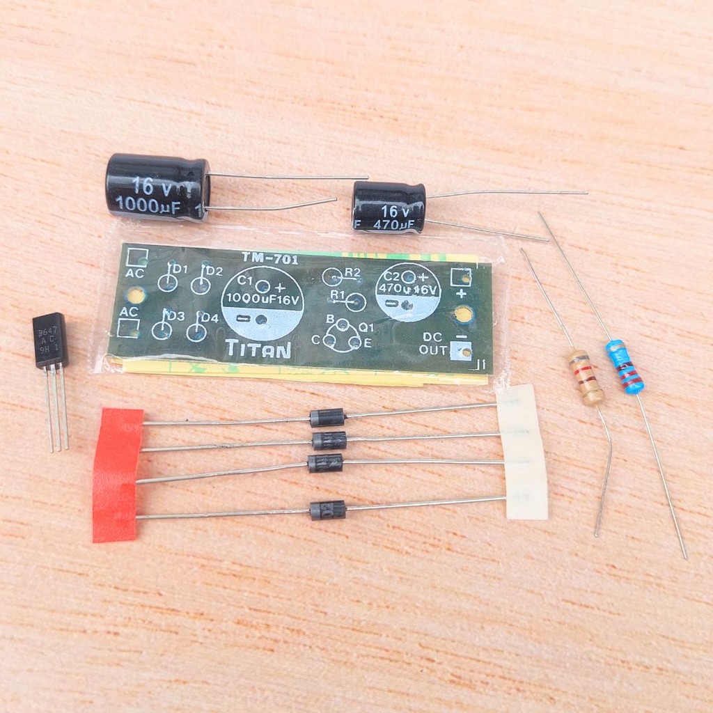 DIY KIT PSU Regulator AC to DC Non-CT - Rangkaian Pengubah AC ke DC