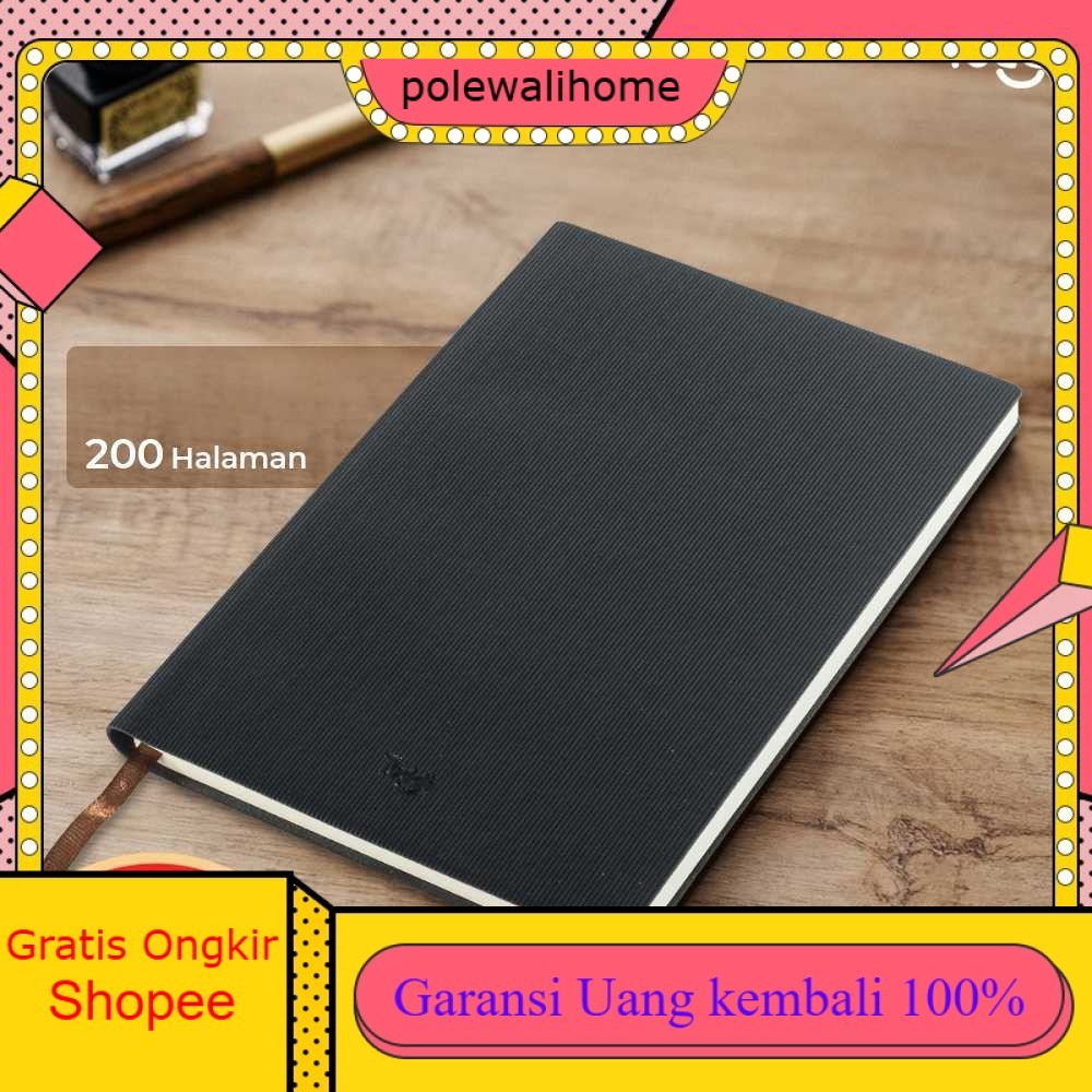 

Toddi Buku Jurnal Leather Notebook Diary 68GSM 200 Halaman Grid - TD100