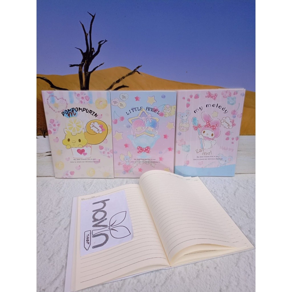 

BUKU TULIS CATATAN NOTEBOOK ada SAMPUL PLASTIK