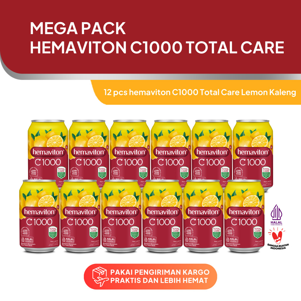 

Mega Pack Hemaviton C1000 Lemon 330ml isi 12
