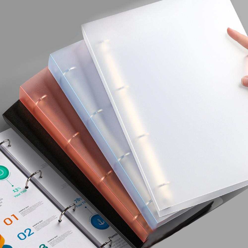 

4-ring File Binder File Folder A4 Binder Folder Cover Office Document Organizer Can Hold Paper Desk Organizer