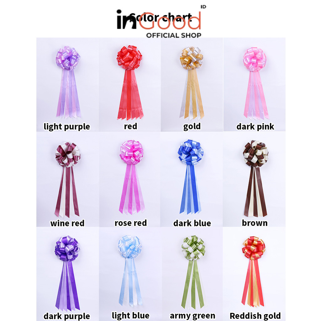 

IN GOOD - Pita Tarik POM 30 LAZY 2 Warna Decoration Fresh Flower Packaging Plastic Pull Flowers Gift