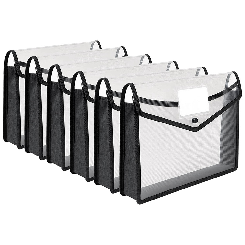

File Holder Folders Plastic Document Clear Poly Envelopes Wallet Transparent Wallets Pp Office A4 Poppers