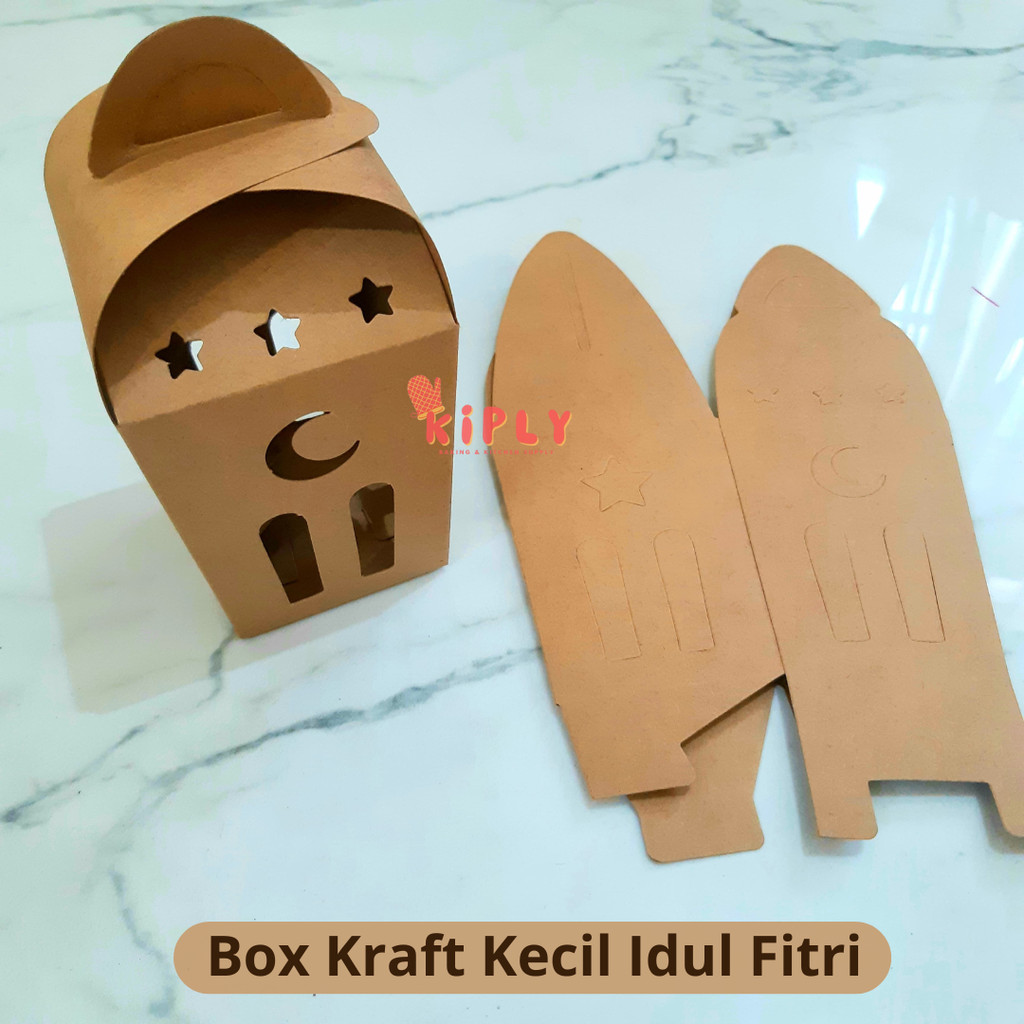 

Box Kraft Kecil Idul Fitri/Dekorasi Idul Fitri/Box Souvenir Hampers Idul Fitri/ Kotak Kue Lebaran