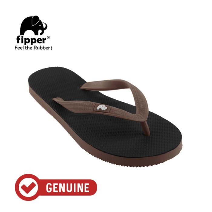 "R.V.Shop" - TERBARU Fipper Walker / Sandal Jepit Pria / Black Brown Havana - UK 11