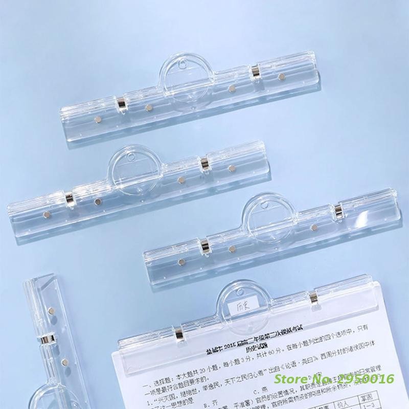 

Transparent Magnetic Clips Heavy Duty All-Purpose Clamp Paper Sheets Organizer Hangable School Home Office Stationary