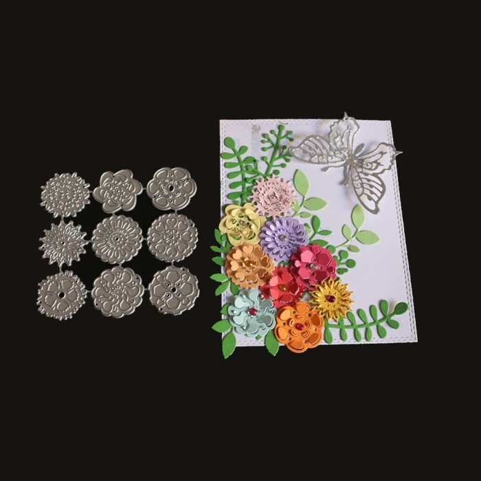 

Cutting Dies - 3D 9 in 1 Flower Pattern (9pcs)