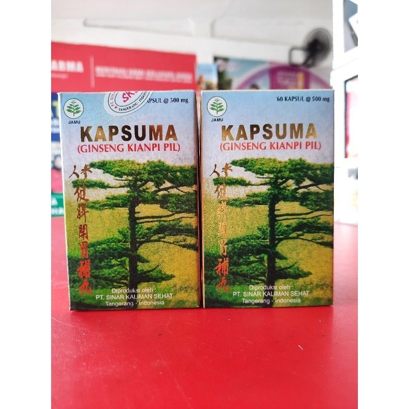 

Terbaru~ Kapsuma ginseng penambah makan isi 60 kapsul asli ya ka sesuai gambar