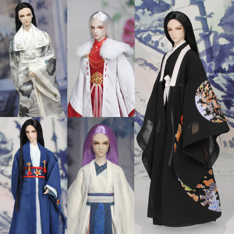 New 30cm Doll Chinese Ancient Costume Accessories 1/6 Male BJD Doll Figures Flexible Body Boy Doll L