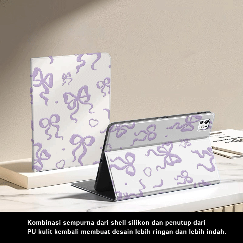 Busur ungu  Case tablet iPad Mini 4 Mini 5 7,9”Mini 6 Mini 7 8,3” Air 1 2 9,7”4 5 10,9" Pro 11”12.9”