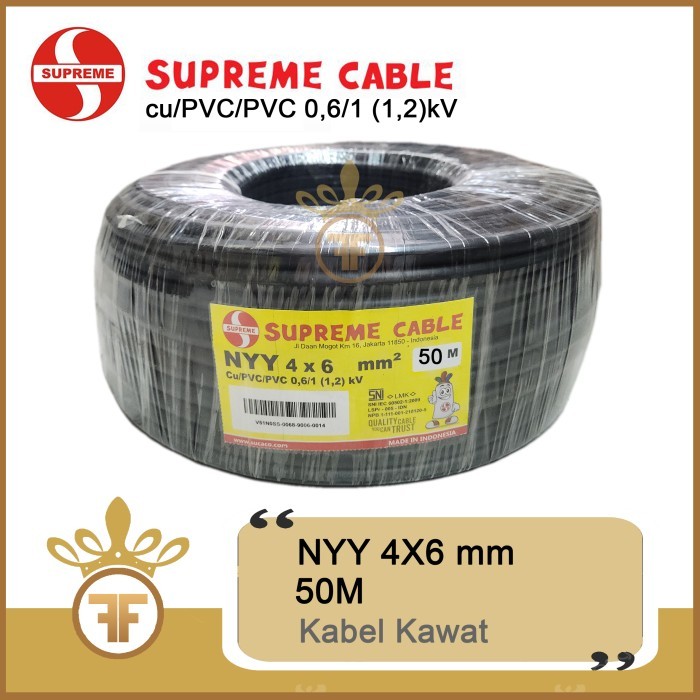 KABEL SUPREME NYY 4X6 50 METER