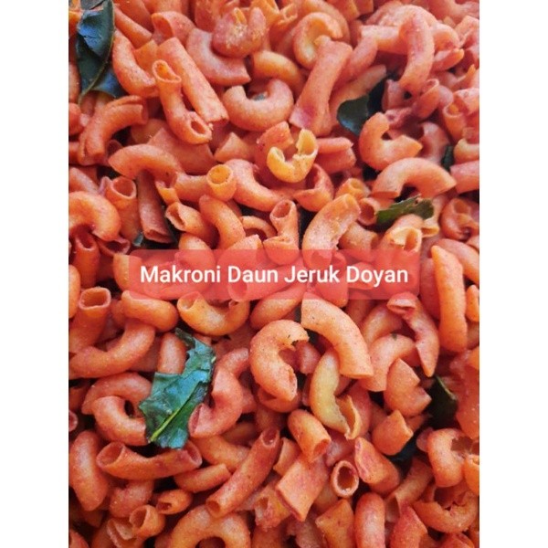 

Makaroni Daun jeruk kemasan 250gr snack kiloan