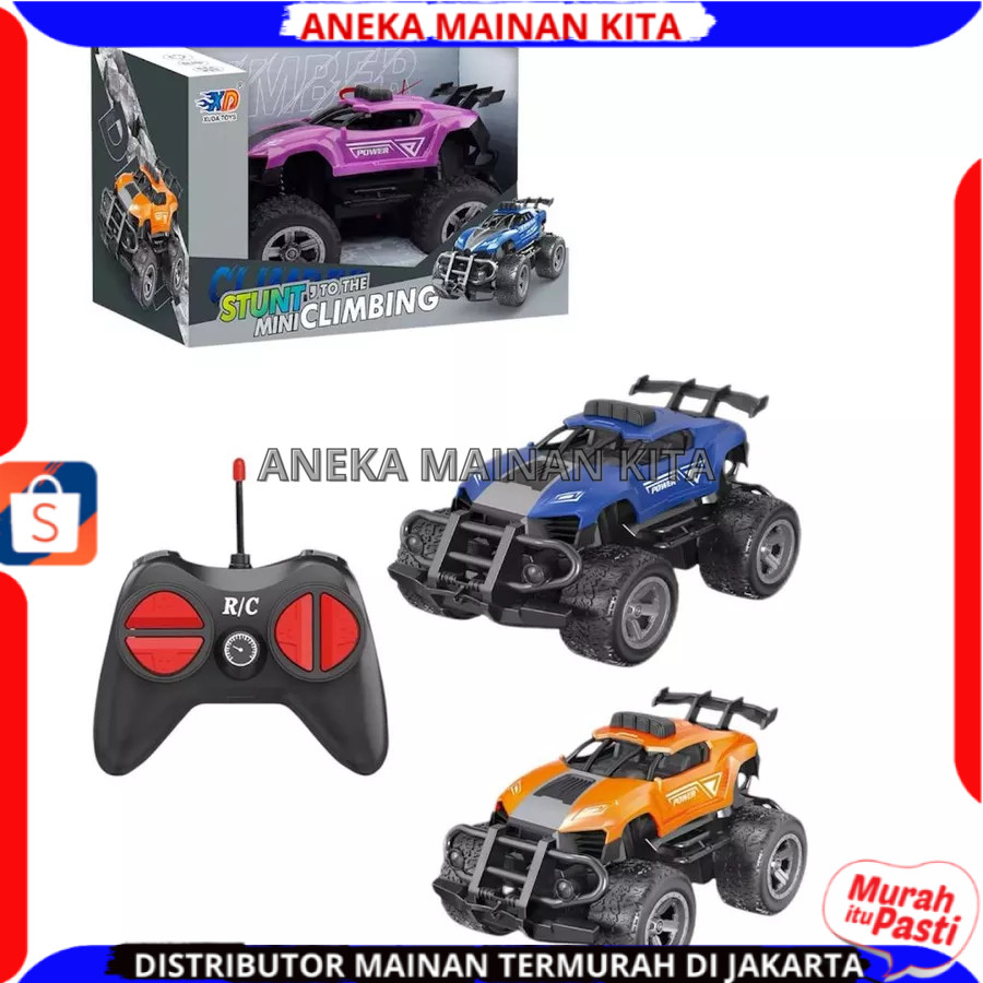 MUL Mainan Mobil Remote Control Rc Stunt Mini Climbing Car Baterai Cas