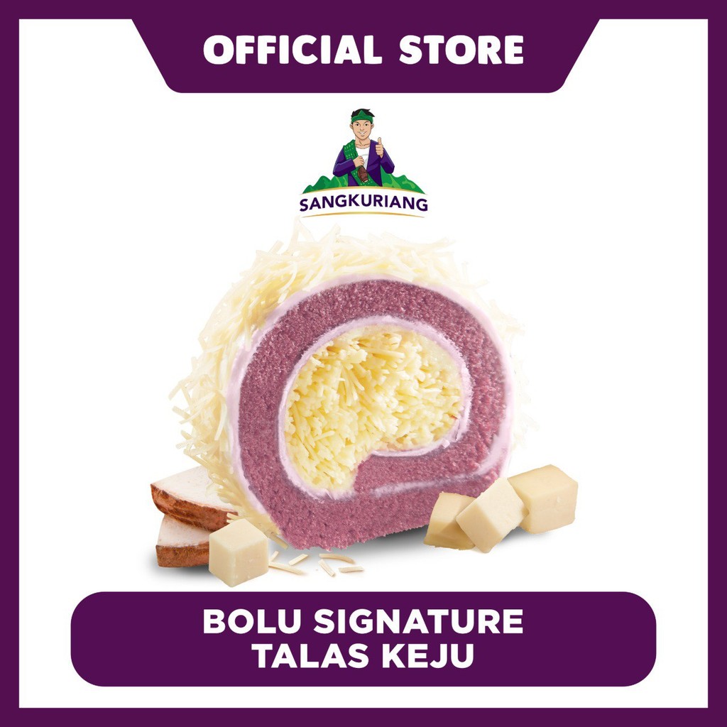 

Bolu Signature Talas rasa Keju by Lapis Bogor Sangkuriang / Bolu Talas Premium - 535gr
