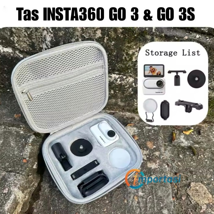 Storage Bag Insta360 GO 3 3S Tas Kamera  Carrying Case Insta 360 Box