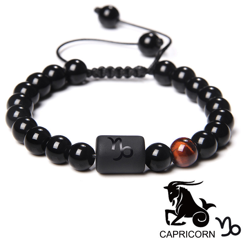 COD Gelang Manik-manik Batu Akik Merah Alami Trendy Terlaris untuk Pria dengan Tanda Zodiak Dapat Di