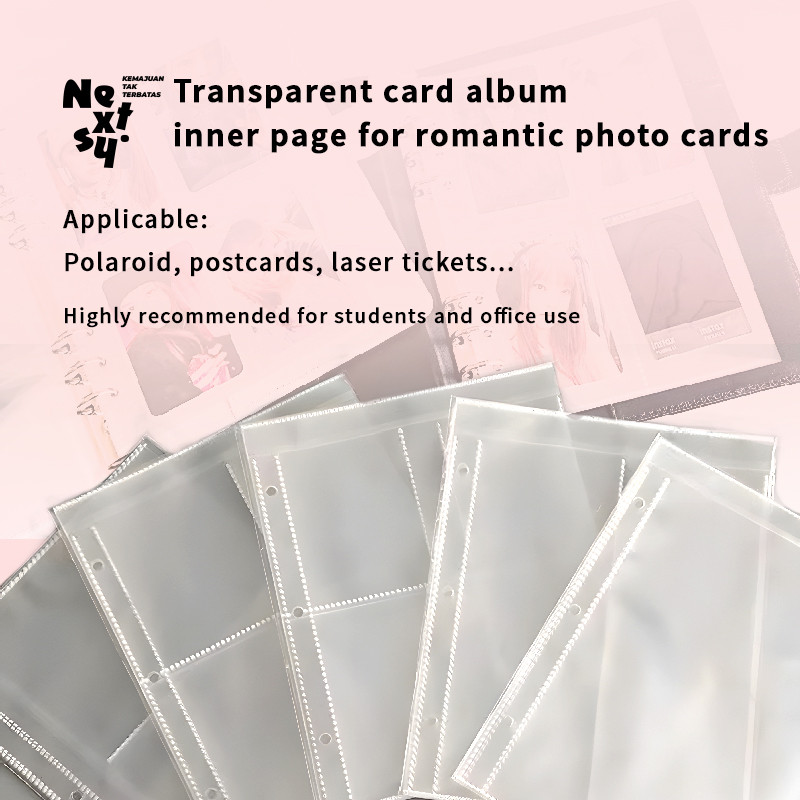 

[READY] Nextsy 10 lembar A5/A6 Sleeve Clear Tebal 6 Ring Photocard KPOP
