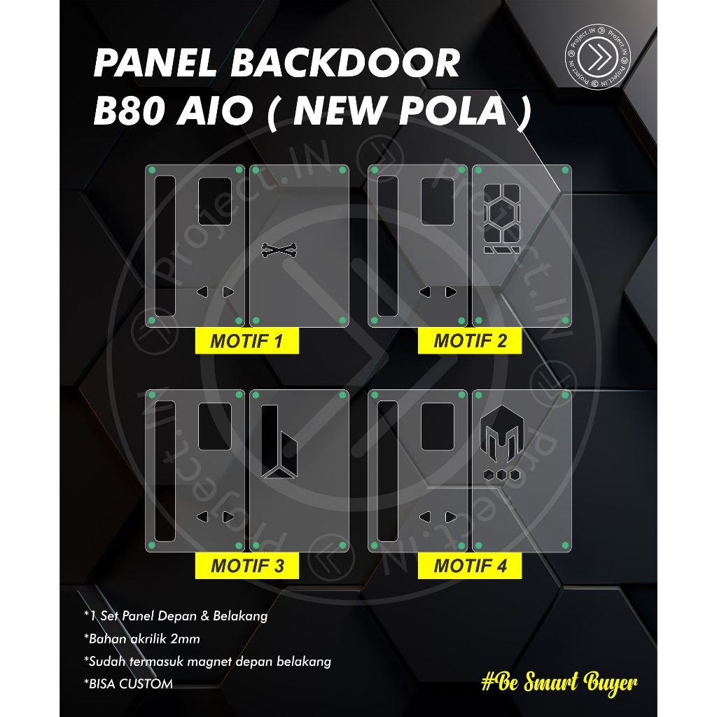 UC Project Panel Backdoor akrili centaaB80 AYO + MAGNET