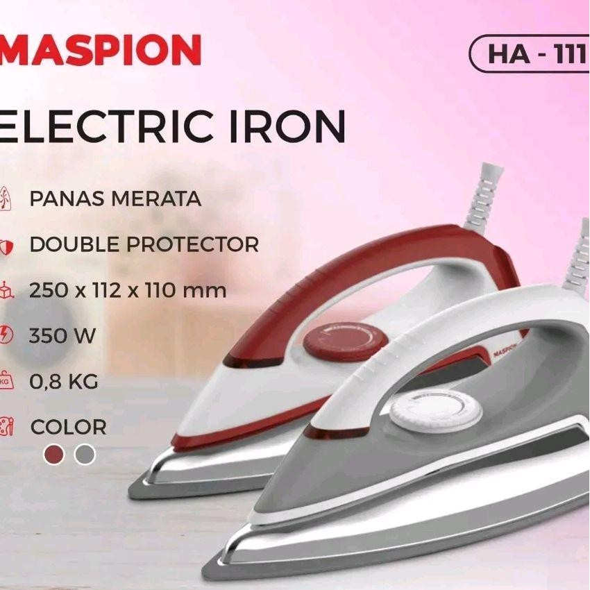 Setrika Maspion HA 111 Dengan Alas Anti Lengket