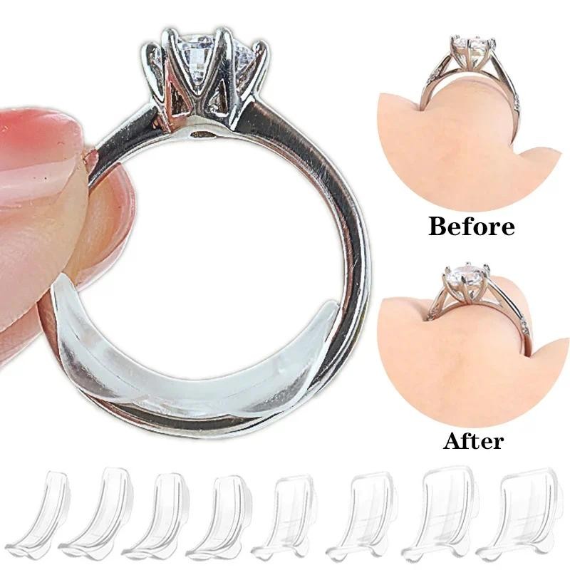 

Transparent Ring Size Adjustment Resizer Women Finger Loose Ring Size Reduce Invisible Sticker Clear DIY Sewing Jewelry Tool Set