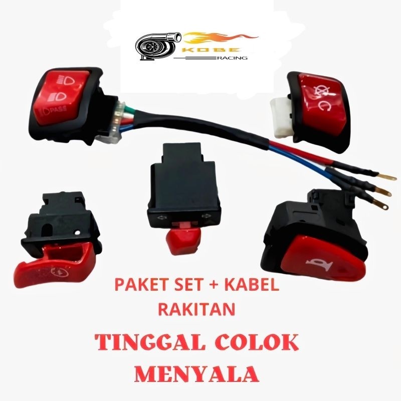 SAKLAR VIETNAM PIWPIW// TOMBOL VIETNAM // SAKLAR MERAH // SAKLAR SET KOMPLIT VIETNAM SAKLAR KLAKSON 