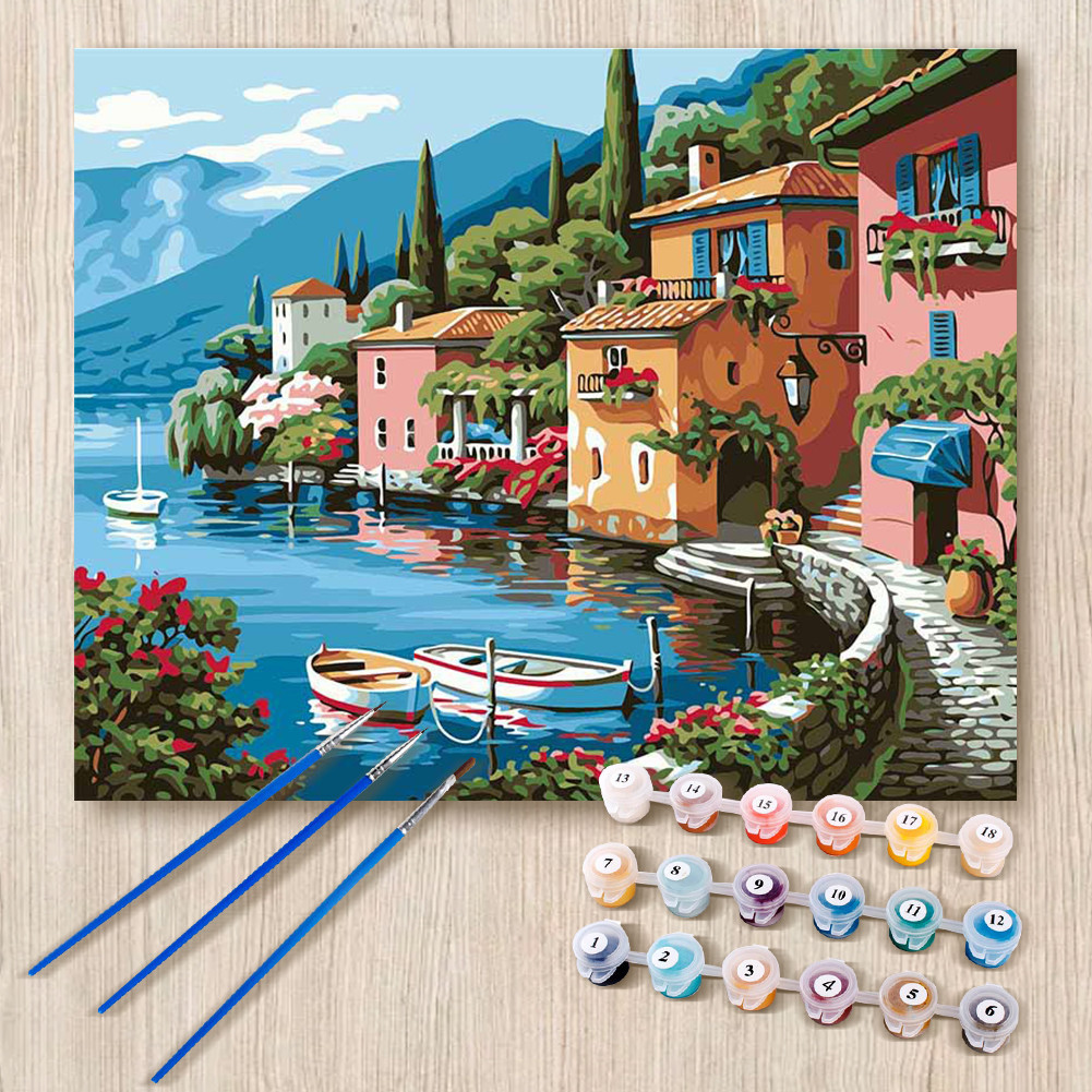 

Paintings Number Kit Landscape Paint Canvas Picture Oil Painting By Number HandPainted For Adults Home Decor Coloring By Number