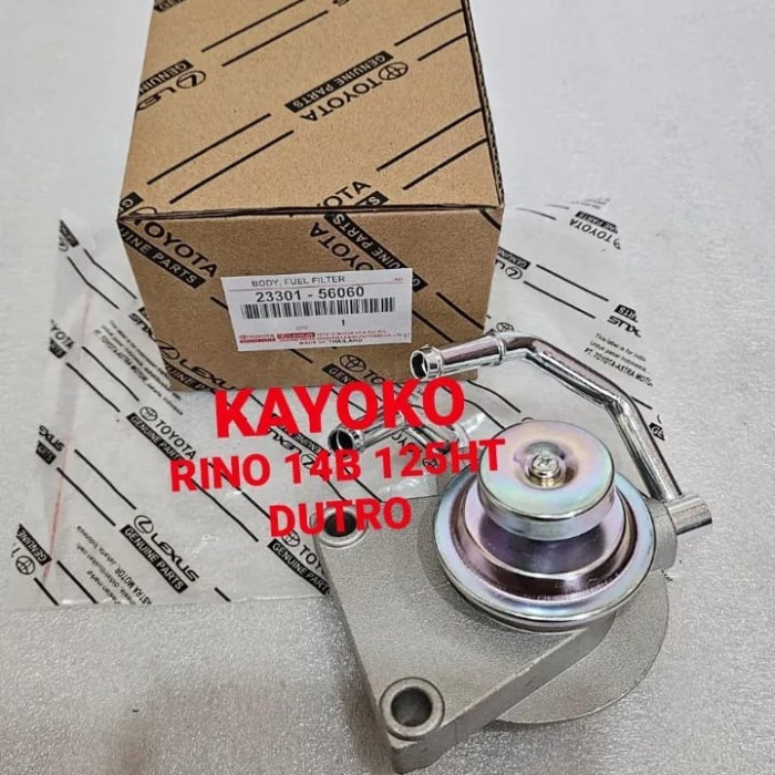 BODY FUEL FILTER HEAD FUEL FILTER ATAS RINO 14B RINO 125HT DUTRO