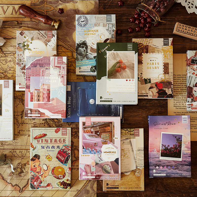 

55 Pcs/lot Diary Of Paris Journal Decorative Stationery Cute Stationary Stickers Scrapbooking DIY Diary Album Stick Lable