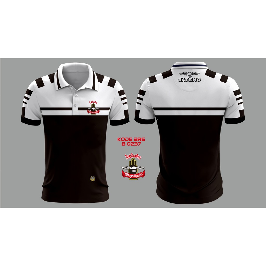 Kaos Jersey Polo Merpati  Putih - Full Printing - Milano - BRSB0237