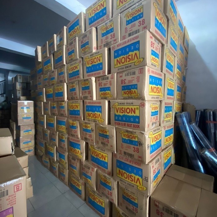 

Buku Tulis VISION 38 lembar 1 pak (isi 10 buku) Sampul Motif Coklat Polos seperti sidu 40 coklat
