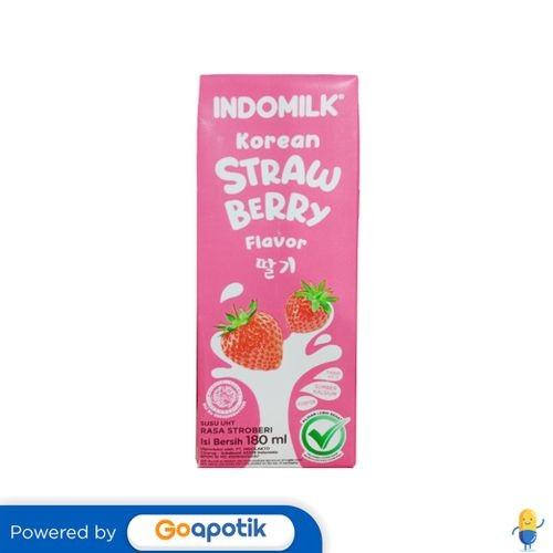 

Indomilk Susu Uht Korean Strawberry Flavor 180 Ml
